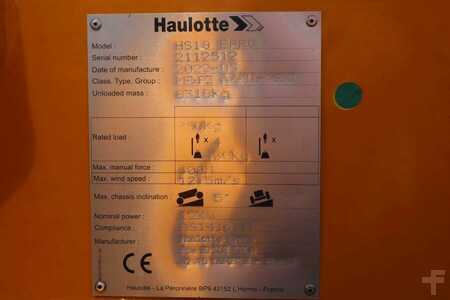 Pracovní plošina s nůžkovým zdvihem  Haulotte HS18EPRO Valid Inspection, *Guarantee! Full Electr (11)