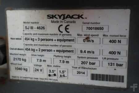 Sakse arbejds platform  Skyjack SJ4626 Electric, 10m Working Height, 454kg Capacit (11)