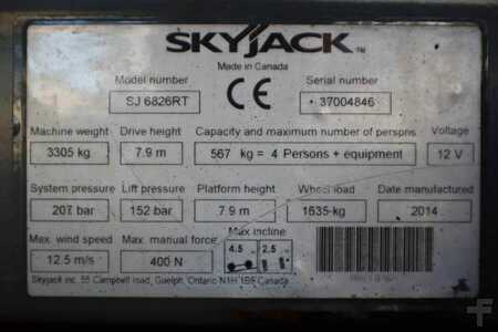 Levantamento tesoura  Skyjack SJ6826 Diesel, 4x4 Drive, 10m Working Height, 567k (7)