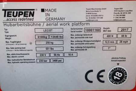 Nacelle télescopique  Teupen Leo 35T Valid inspection, *Guarantee! 230 V Electr (7)