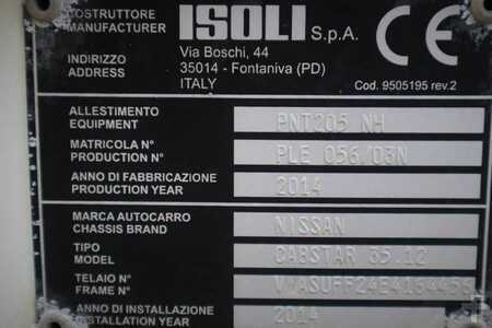 Podnośniki koszowe  Isoli PNT205NH Driving Licence B/3, Nissan Cabstar 35.12 (6)