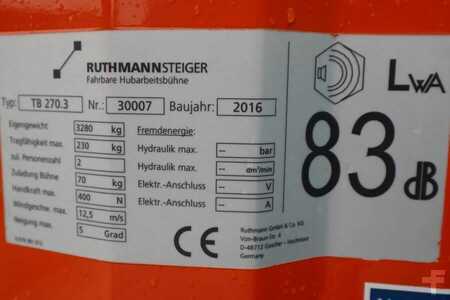 Plošina na nákladním automobilu  Ruthmann TB270.3 VALID INSPECTION, *GUARANTEE! Driving Lice (6)
