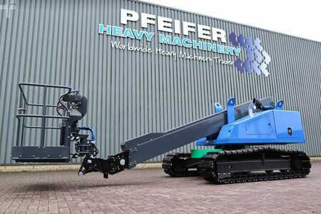 Plataforma Telescópica  Aichi SR12CSM Diesel, Tracked Boomlift, 14.1m Working He (1)