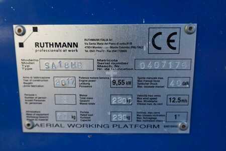 Fler stegs bom  Ruthmann BLUELIFT SA18HD Gasoline / 220V, 18m Working Heigh (6)