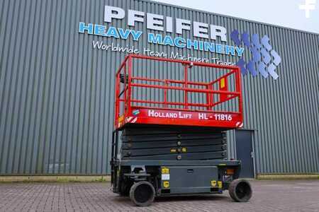 Piattaforme aeree a pantografo - Holland Lift Ecostar HL-11816 Electric, 14m Working Height, 300 (1)