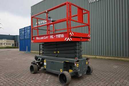 Piattaforme aeree a pantografo - Holland Lift Ecostar HL-11816 Electric, 14m Working Height, 300 (7)