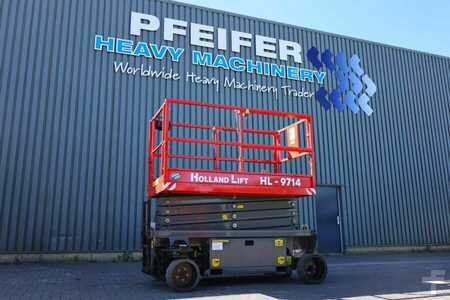 Scherenarbeitsbühne - Holland-Lift Ecostar HL-9714 Electric, 12m Working Height, 325k (1)