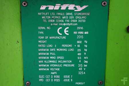 Podnośnik przegubowy - Niftylift HR21 HYBRIDE Hybrid, 4x4 Drive, 21m Working Height (6)