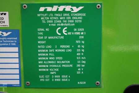 Knikarmhoogwerker  Niftylift HR17N Hybrid MK3 Hybrid Battery & Diesel, 17m Work (6)