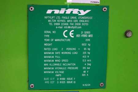 Podnośnik przegubowy - Niftylift HR21 HYBRID Hybrid, 4x4 Drive, 21m Working Height, (6)