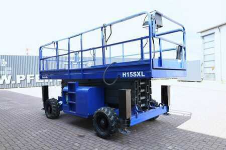 Piattaforme aeree a pantografo - Haulotte H15SXL Diesel, 4x4 Drive, 15m Working Height, 500k (7)