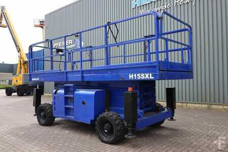 Piattaforme aeree a pantografo - Haulotte H15SXL Diesel, 4x4 Drive, 15m Working Height, 500k (9)