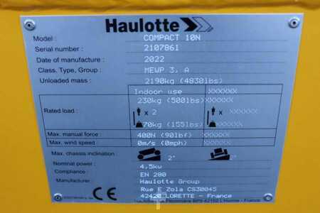 Piattaforme aeree a pantografo - Haulotte Compact 10N Valid Inspection, *Guarantee! 10m Work (7)