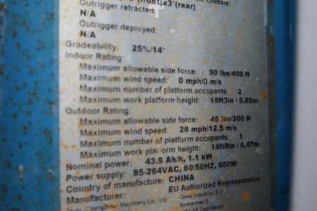 Pracovní plošina s nůžkovým zdvihem - Genie GS1932 E-Drive Several In Stock, 8m Working Height (6)