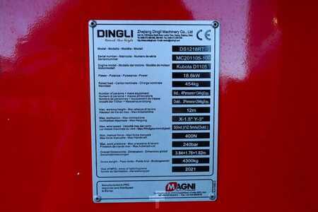 Pracovní plošina s nůžkovým zdvihem - Magni DS1218RT Valid inspection, Diesel, 4x4 Drive, 12m (7)