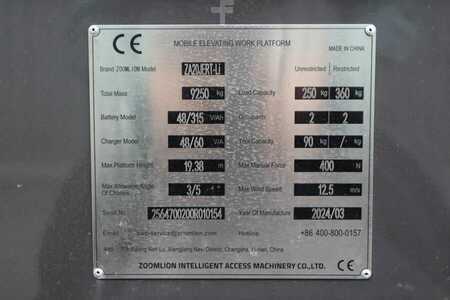 Kloubová pracovní plošina - Zoomlion ZA20JERT-LI Fully Electric Lithium-Powered, 4x4 Ro (6)