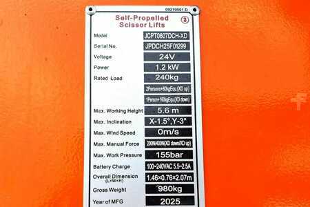 Podnośnik nożycowy - Dingli JCPT0607DCH-XD Valid inspection, *Guarantee! Elect (7)