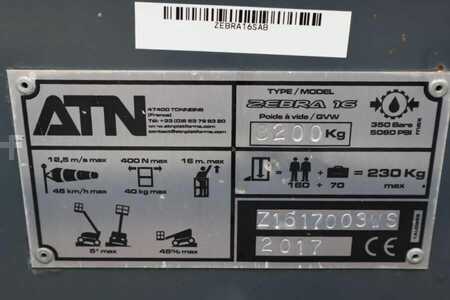 Piattaforme aeree articolate - ATN Zebra 16 Guarantee! Diesel, Hydr. Stabilisers, 4x4 (6)