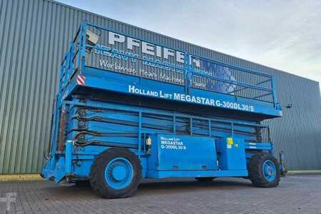 Scissors Lifts - Holland-Lift Megastar G300DL30/S Diesel, 4x4x4 Drive, 33.5m Wor (1)