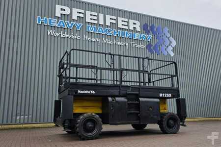 Scherenarbeitsbühne - Haulotte H12SX Diesel, 4x4 Drive, 12m Working Height, 700kg (1)