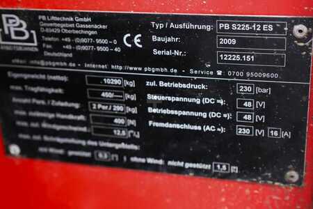 Sakse arbejds platform - PB Lifttechnik S225-12ES Electric, 22.5m Working Height, 450kg Ca (6)