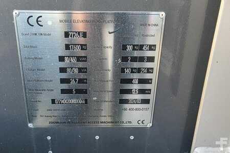 Telescopic Boom - Zoomlion ZT26JE Fully Electric Lithium-Powered, 4x4 Rough T (6)