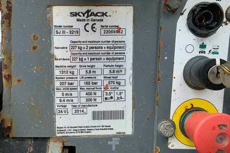 Scherenarbeitsbühne - Skyjack SJ3219 As-Is, Electric, 8m Working Height, 227kg C (6)