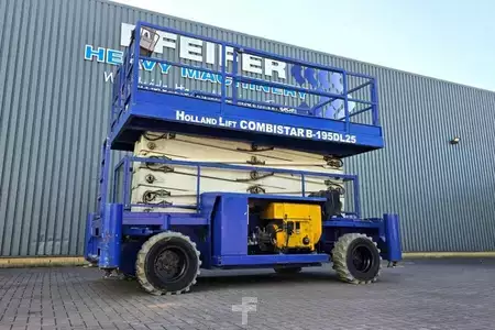 Scherenarbeitsbühne - Holland-Lift COMBISTAR B-195DL25-4WD/P/N Diesel, 4x4 Drive, 21. (1)