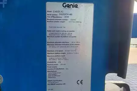 Puominostimet  Genie Z45/25 XC Diesel, 4x4 Drive, 16m Working Height, 7 (7)