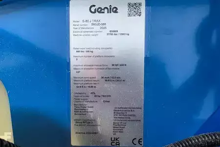 Teleskooppipuominostimet 2025  Genie S-80J Trax Valid inspection, Diesel, 4x4 Drive, 26 (6)