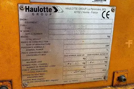 Ekspeditionsvogn - Haulotte STAR 10 Electric, 10m Working Height, 3m Reach, 20 (5)