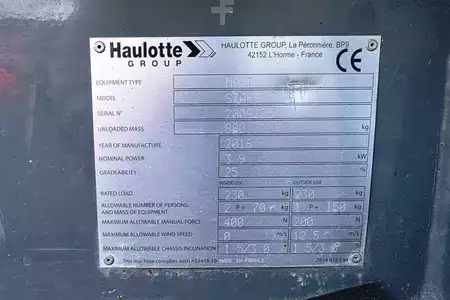 Nacelle à mât vertical - Haulotte Star 6 Electric, Batteries (2024) Non Marking Tyre (5)