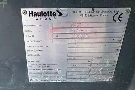 Nacelle à mât vertical - Haulotte Star 6 Electric, Non Marking Tyres, 5.8m Working H (5)