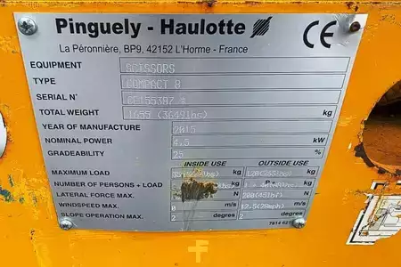 Plataforma Tijera - Haulotte Compact 8 Electric, 8.2m Working Height, 350kg Cap (5)