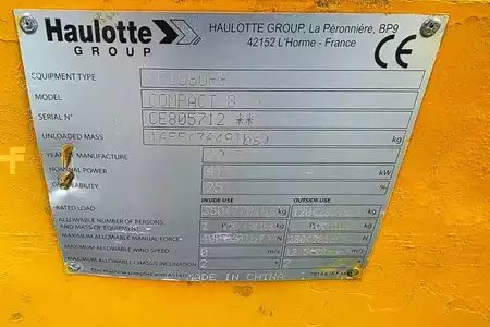Plataforma Tijera - Haulotte Compact 8 Electric, 8.2m Working Height, 350kg Cap (5)