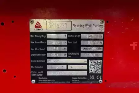Scissors Lifts - LGMG SR1623D Diesel 4x4 Drive, 18m Working Height, 680 (6)
