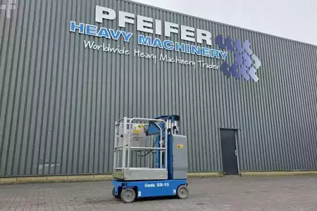 Senkrechtarbeitsbühne - Genie GR15 Electric, Batteries 2024, 6.5m Working Height (1)