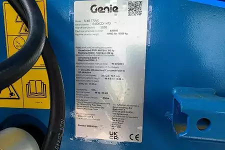 Teleskopická plošina  Genie S45XC TRAX Valid inspection, *Guarantee! Diesel, 4 (6)