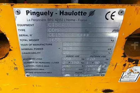 Plataforma Tijera - Haulotte Compact 8 Electric, 8.2m Working Height, 350kg Cap (5)