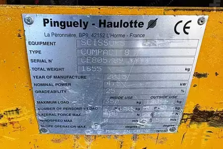 Plataforma Tijera - Haulotte Compact 8 Electric, 8.2m Working Height, 350kg Cap (5)