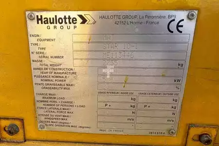 Gelenkteleskopbühne - Haulotte STAR 10 Electric, 10m Working Height, 3m Reach, 20 (7)