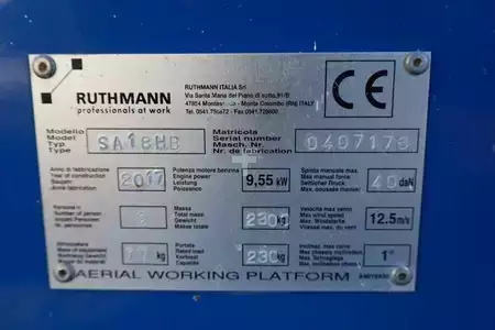 Piattaforme aeree articolate  Ruthmann BLUELIFT SA18HB As-Is, Gasoline / 220V, 18m Workin (6)