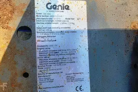 Nacelle à ciseaux - Genie GS1932 Electric, Working Height 7.8 m, 227kg Capac (5)