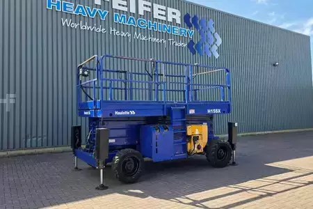 Sakse arbejds platform  Haulotte H15SDX Diesel, 4x4 Drive, 15 Working Height, 700kg (9)