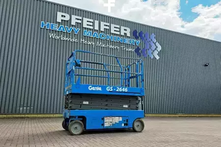 Pracovní plošina s nůžkovým zdvihem  Genie GS2646 Electric, Working Height 9.80m, Capacity 45 (1)