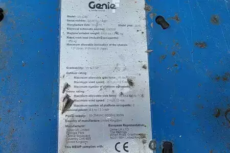 Sakse arbejds platform 2015  Genie GS3246 Electric, Working Height 11.75 m, 318kg Cap (6)