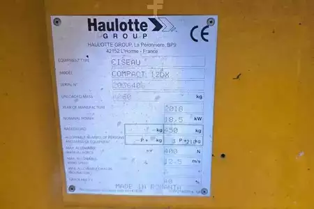 Ollós munka emelvény 2018  Haulotte Compact 12DX Diesel, 4x4 Drive, 12m Working Height (6)