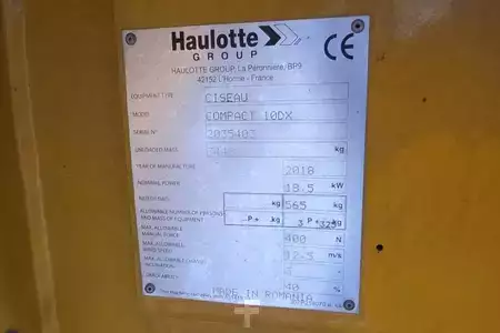 Podnośnik nożycowy  Haulotte COMPACT 10DX Diesel, 4x4 Drive, 10.2m Working Heig (6)