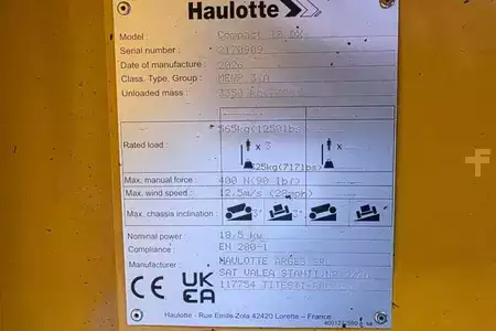 Podnośnik nożycowy  Haulotte COMPACT 10DX Valid Inspection, *Guarantee! Diesel, (7)