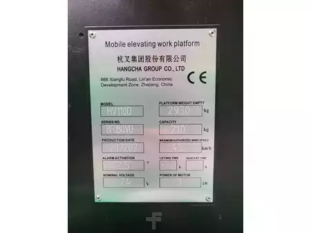Teleskopická plošina  Hangcha HV110D (4)